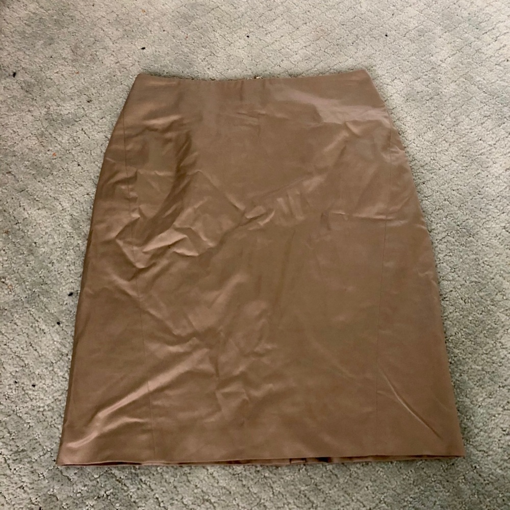 Ann Taylor petite size 2 metallic pencil skirt